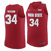 Ohio State Buckeyes #34 Kaleb Wesson Red College Basketball Jersey Dzhi,baseball caps,new era cap wholesale,wholesale hats